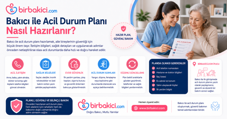 Bakıcı ile Acil Durum Planı Nasıl Hazırlanır?